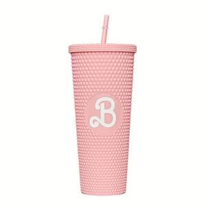 Barbie Pink Studded Pyramid Acrylic Travel Cup Tumbler - Pink